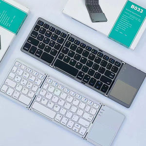 ABS Ce Rohs 64 Keys Touchpad Multi-device Universal Wholesale Folded Wireless Keyboard <b>Pc</b> Folding Keyboard for Kids - Product Image 1