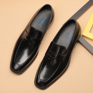 Genuine Leather Loafers - Slip-On Dress Shoes for Men