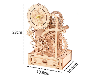 <span class=keywords><strong>Rompecabezas</strong></span> 3D de Madera para Cortar con Láser, Portalápices, Juguetes, Kits de Ensamblaje, Decoración de Escritorio para Niños - Product Image 4
