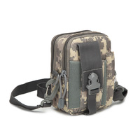 QXMOVING Sac banane tactique Molle pour hommes et femmes, idéal pour le camping, les voyages, le sport et la course à pied, avec sangle réglable