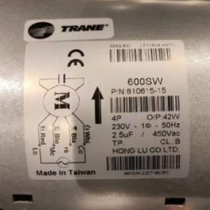 Moteur de climatiseur Trane TROC 300H 600H 800H 300HW 500HW 600HW FHL 400 – Pièce de rechange pour système HVAC central - Product Image 2