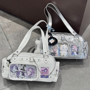 กระเป๋าสะพายไหล่ลายการ์ตูนน่ารักสไตล์โลลิต้าแบบใสสองชั้น รุ่น Custom Star Accent Kawaii School Anime Lolita Ita Bag - Product Image 6