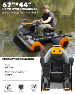 NUEVO Catamarán Inflable Personalizado al por Mayor OEM/ODM, Bote de Pesca Tipo Tubo, Catamarán de 2 Costillas Eva PF06/2, Fabricado en China - Product Image 3