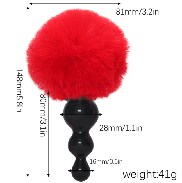 Cabeza negra + bola roja