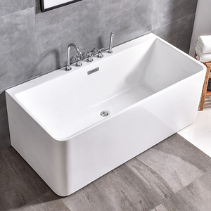 Double <span class=keywords><strong>Massage</strong></span> Surf Standalone Hotelhome <span class=keywords><strong>Couple</strong></span> Bain Salle de Bain Multifonctionnel Whirlpool <span class=keywords><strong>Spa</strong></span> Cascade Acrylique Baignoire de <span class=keywords><strong>Massage</strong></span> - Product Image 1