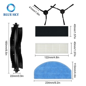 Kit de pièces de rechange pour robot aspirateur compatible avec Tikom G8000 G8000 Pro <span class=keywords><strong>Honiture</strong></span> G20 G20 Pro Laresar Evol 3 Evol 3S - Product Image 2
