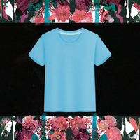 Groothandel Zomer Jongenskleding Hoge Kwaliteit Blanco Kids T-Shirt 85% Katoenen 15% Polyester Hals Wit Casual Top Gebreid