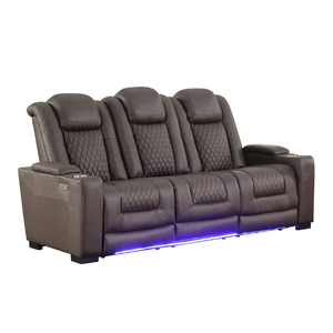 Power-Sessel 3-teilig LED-Sessel Liebesessel Stuhl Bewegungssofa-Set Wohnzimmer-Sessel Sofa elektrisch mit USB-Konsole - Product Image 3