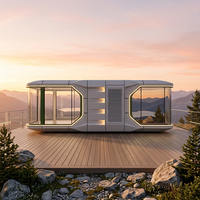 Capsule spatiale à usage commercial avec verrière panoramique pour villas de villégiature
