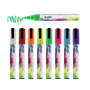 <span class=keywords><strong>El</strong></span> mejor vendedor de Color neón 6mm Reversible bala y cincel medio punta rotulador tiza de vidrio de <span class=keywords><strong>vino</strong></span> de marcador - Product Image 2