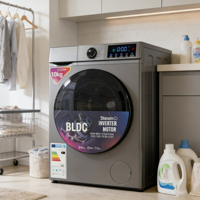Machine à laver électrique entièrement automatique à chargement frontal de 10 kg avec moteur BLDC - cuve unique, grande capacité, portable pour un usage domestique