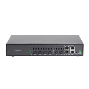 ZIKUN Hybrid Uplink 4 ports EPON OLT FTTH ZC-P1004ES 2*RJ45 + 2*SFP - Product Image 1