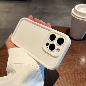 Bảo Vệ TPU Đen Silicone Trường Hợp Điện Thoại Cho <span class=keywords><strong>Iphone</strong></span> 15 Pro Max 14 13 11 Điện Thoại Di Động Bìa Cho <span class=keywords><strong>Iphone</strong></span> Vỏ - Product Image 3