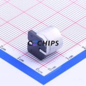 ตัวเก็บประจุแบบไฮบริดของเหลว-ของแข็งอะลูมิเนียมอิเล็กโทรไลต์ EEHZC1J680P แบบ SMD, ขนาด D10xL10.2 มม. 68uF 20% 63V 210mA-100Hz - Product Image 2