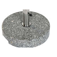 Parasol Granito avec base en acier inoxydable, hauteur 41 cm, 38x38 cm, 24 kg, réglable
