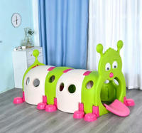 Jouets en plastique pour enfants de maternelle : Tunnel rampant pour chenilles, jeu de train d'intérieur Elfe, tube d'escalade