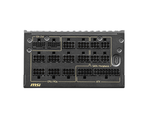 Alimentation PC MEG Ai1600T PCIE5 1600W 80+ Titanium entièrement modulaire ATX 3.1 pour GPU RTX 5090 5080 / Alimentation entièrement modulaire / Alimentation silencieuse pour jeux / AI C - Product Image 3