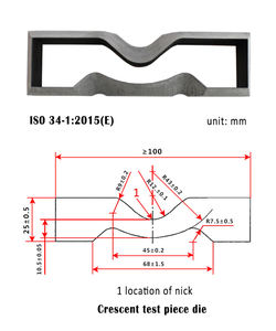 Pieza de prueba de tracción de hueso de perro con mancuernas de goma <span class=keywords><strong>ASTM</strong></span> troqueladora de aleación personalizable de plástico - Product Image 4