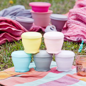 Wholesale 2026 New 180ml Silicone Macaron Cup <b>Cute</b> Fun Folding Design Cross-Border Promotional Drinkware Giftware - Product Image 1