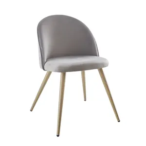 Les meubles confortables modernes de luxe de style français préside la <span class=keywords><strong>chaise</strong></span> de salon tapissée de tissu de <span class=keywords><strong>velours</strong></span> de bleu marine de scarabée - Product Image 2