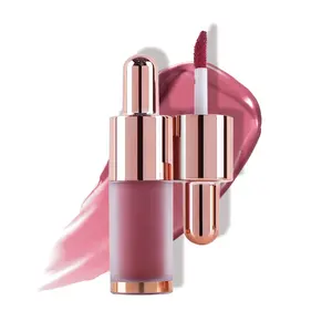 Tubos personalizados mais vendidos de maquiagem roxa matiz de bochecha natural veludo melhor blush líquido personalizado