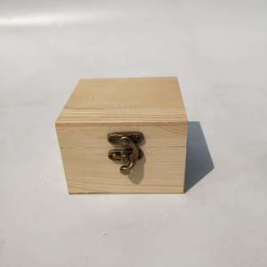Wooden Jewelry <b>Box</b> Rectangular Solid Wood Flip Top Storage <b>Gift</b> Packaging <b>Empty</b> Desktop Organizer - Product Image 2
