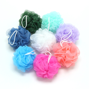 Tự Nhiên Tắm Bóng Đa Màu Sắc Bọt Biển Thân Thiện Với Môi Trường Túi Lưới Thiết Lập Cơ Thể Tắm Bóng Bọt Biển Với Chứng Nhận Grs - Product Image 1