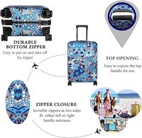 Housse de protection pour valise de voyage 24'' carrée, personnalisable avec logo, en polyester imperméable