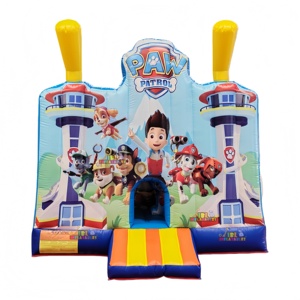 Château gonflable personnalisé en forme <span class=keywords><strong>de</strong></span> patte <span class=keywords><strong>de</strong></span> chien, château gonflable pour chiots, château gonflable pour <span class=keywords><strong>la</strong></span> location et les fêtes - Product Image 1