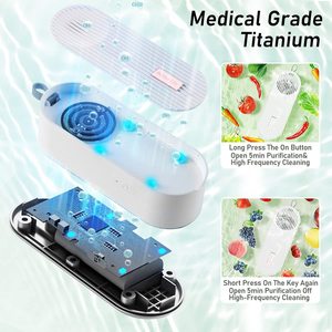 Máquina para Lavar Frutas y Verduras, Método de Carga Tipo-C, Funcionamiento Inalámbrico, Dispositivo Limpiador de Frutas Ultrasónico - Product Image 3