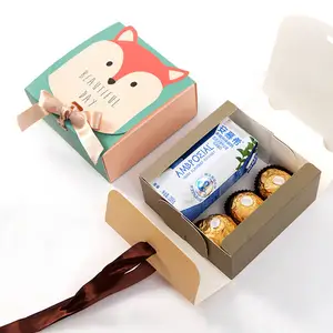 カスタムメイドのカラフルな紙の包装食品グレードのコーティングされたチョコレートペストリークッキー甘いナッツビスケットベーカリー段ボール紙箱