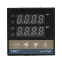 Pengontrol Suhu Digital Solid State XRKC 220VAC Output Relay Kit Cerdas OEM Timer Switch Layar Tujuh Segmen 1C