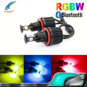 Blue.tooth App Control RGBW LED Marker Angel Eyes H8 para <span class=keywords><strong>BMW</strong></span> E92 E90 E82 E88 E60 E70 80W Pure White - Product Image 3