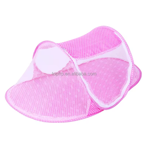 Grande moustiquaire portable pliante pour bébé installation gratuite avec coussin de couchage oreiller moustiquaire super douce pour bébé moustiquaire - Product Image 3