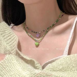 Women Y2K Colorful Seed Beaded Choker <b>Necklace</b> Multicolor Handmade Small Rice <b>Bead</b> <b>Necklace</b> Rice Seed <b>Beads</b> Choker <b>Necklace</b> - Product Image 4