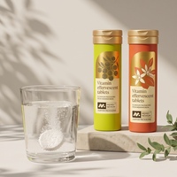 Tube en aluminium pour comprimés effervescents, étanche à l'humidité, avec bouchon déshydratant en PP, capacité personnalisable, revêtement de qualité alimentaire pour la vente en gros