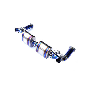 Escape con válvula de titanio CSZ para <span class=keywords><strong>Porsche</strong></span> 911 <span class=keywords><strong>997</strong></span>,1 <span class=keywords><strong>Turbo</strong></span> 3,6 T Valvetronic silenciador Axleback Control remoto - Product Image 1