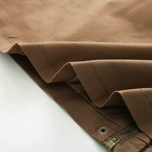 MYST & ZA vêtements pour femmes 2025 été nouveau Simple polyvalent contraste couleur revers <span class=keywords><strong>ciré</strong></span> veste ample manteau 4341776 - Product Image 5