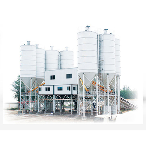 Mini 60m 3/h beton karıştırma tesisi Hzs60vg çimento fabrikası pompa motoru Motor şanzıman bant konveyör ile satılık - Product Image 5