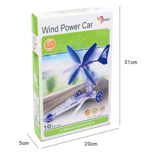 Màu xanh lá cây sicence gió điện xe DIY giáo dục đồ chơi xe mô hình Kit phòng thí nghiệm trường thí nghiệm đồ chơi trẻ em giáo dục khoa học - Product Image 2