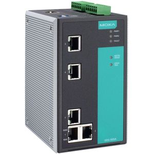 สวิตช์จัดการ Moxa EDS-505A แบบ 5 พอร์ต อีเธอร์เน็ต สำหรับติดตั้งบนราง DIN สำหรับอุตสาหกรรมและองค์กร - Product Image 1