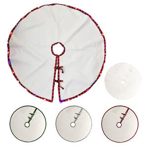 100cm arbre <span class=keywords><strong>de</strong></span> noël jupe Sublimation blancs arbre <span class=keywords><strong>pied</strong></span> couverture arbre <span class=keywords><strong>de</strong></span> noël tapis Base tapis décorations pour presse à chaud - Product Image 2