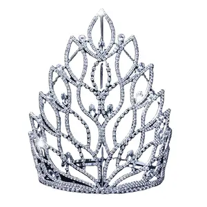 BEAUTY QUEEN CROWN TIARA CLEAR奥地利水钻水晶选美大赛