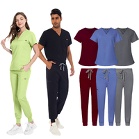 Tenues médicales unisexes 2026 D&Z anti-rides en rayonne pour hôpitaux, salons de beauté et dentaires, avec logo personnalisé, en tissu peigné
