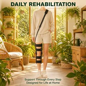 Attelle de genou articulée ROM médicale pour le soulagement de la douleur, support orthopédique réglable post-opératoire. - Product Image 3