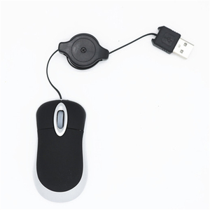 Bán Buôn Nhỏ Ergonomic Chuột Quang Học Có Thể Thu Vào Cáp USB 1600 Dpi Xách Tay Máy Tính Xách Tay Máy Tính Chuột <span class=keywords><strong>Mini</strong></span> 1600 Dpi Chuột Quang Học - Product Image 2
