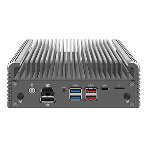 6 Lan công nghiệp Mini PC 12th I7 1265u/i5 1235u/i3 1215u <span class=keywords><strong>DDR4</strong></span> 2 * NVMe 1 * SATA 6 * i226-V 2.5g nics 3x4k @ 60Hz UHD Máy tính để bàn di động - Product Image 3