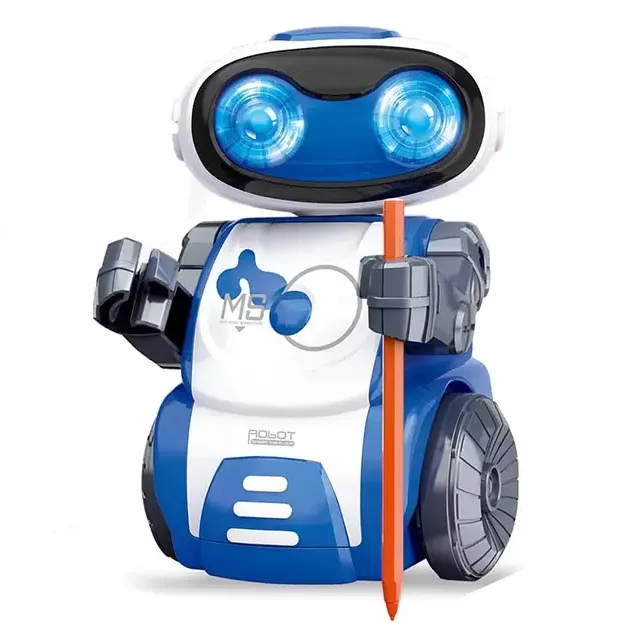DIY Remote Control Robot Toy for Small Kids Educational Smart Robot Programmable RC Robot STEM Toy Battery Operated