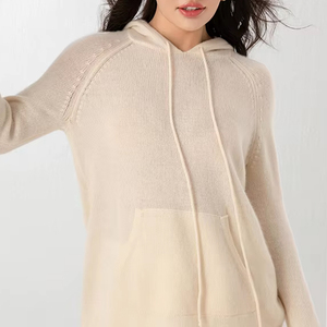Fabricant de tricots sur mesure OEM ODM – Pulls décontractés en cachemire, pulls d'hiver, sweats à capuche en laine et cachemire pour femmes - Product Image 3