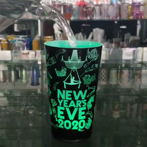 14oz lỏng kích hoạt LED Glow lighted Cup trong bóng tối nhựa nhấp nháy uống bia cốc - Product Image 4